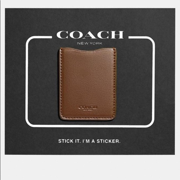 Coach Accessories - ⚡️Coach Phone leather Pocket Sticker
